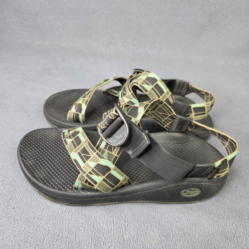 Chaco Mega Z Cloud Sandals Mens Sz 10 M Odds Black Trails Sport Shoes JCH107223